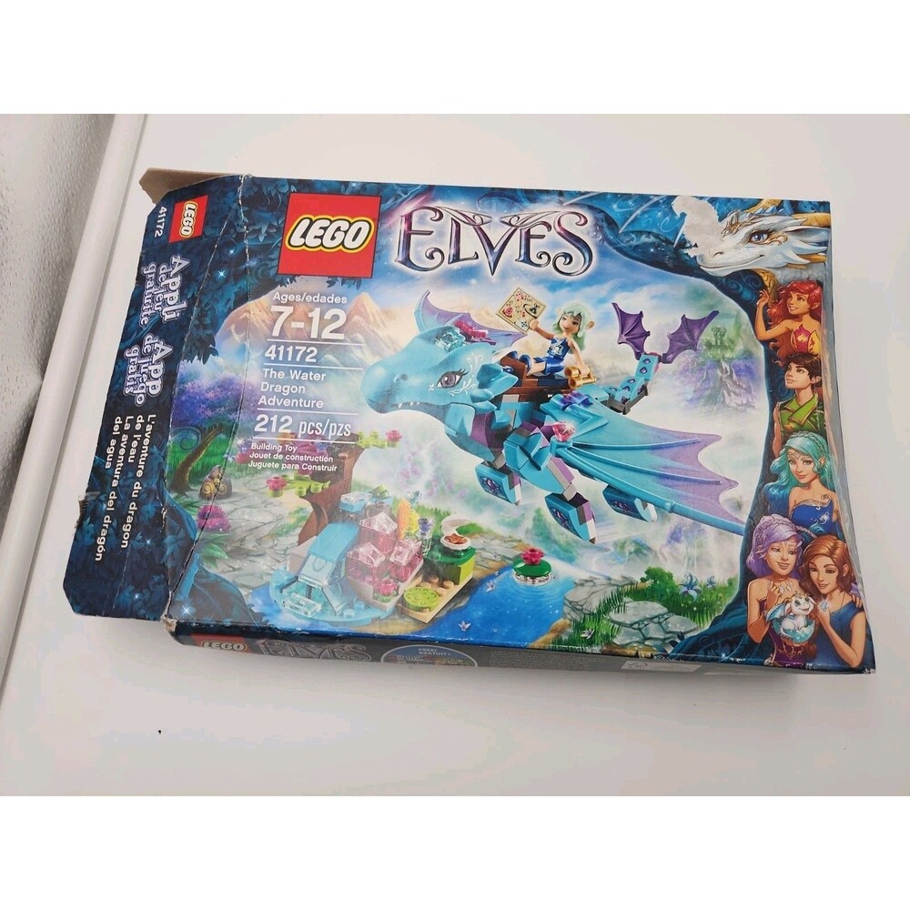 LEGO Elves 41172 The Water Dragon Adventure Box & Manual
